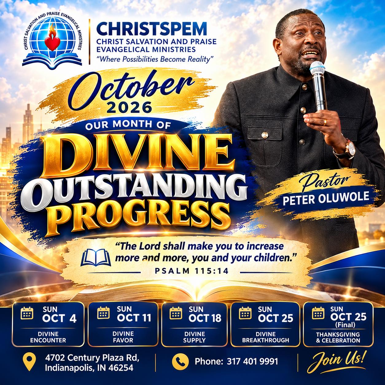 OUR MONTH OF DIVINE ESTABLISHMENT